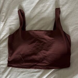 Crz Yoga Brown Square-necked Tank